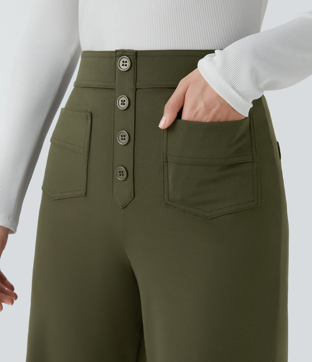 Emma™ | Elastische broek hoge Taille
