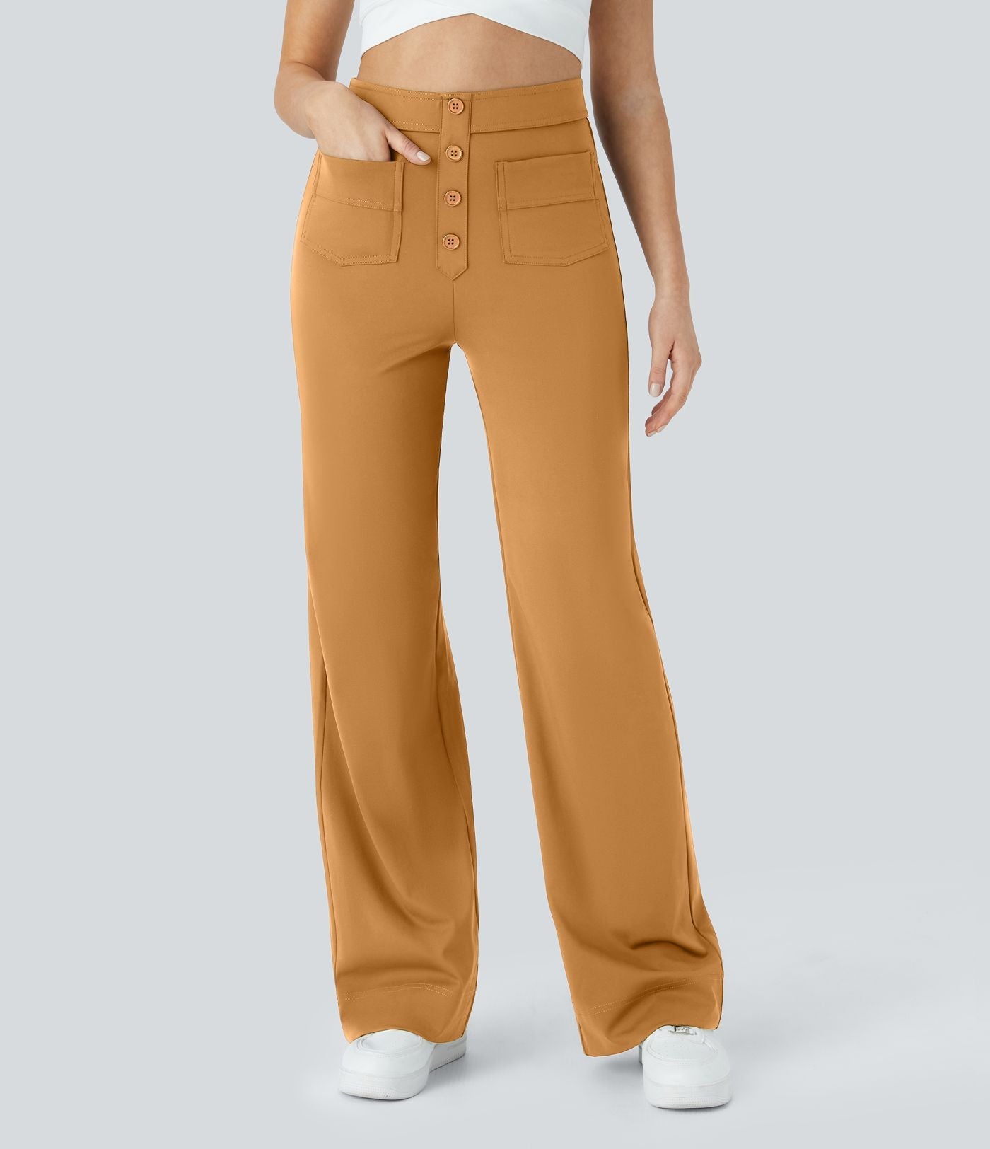Emma™ | Elastische broek hoge Taille