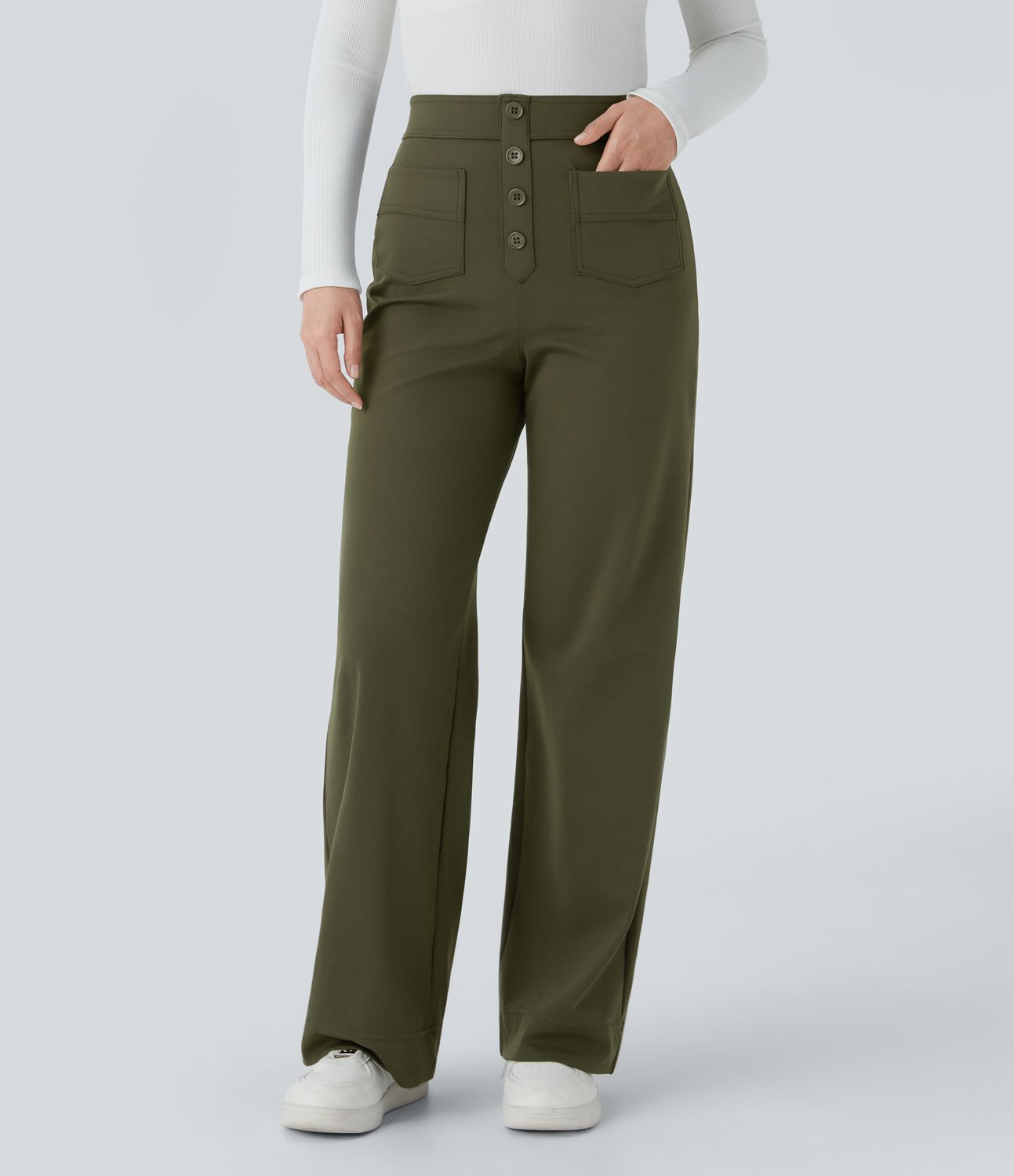 Emma™ | Elastische broek hoge Taille