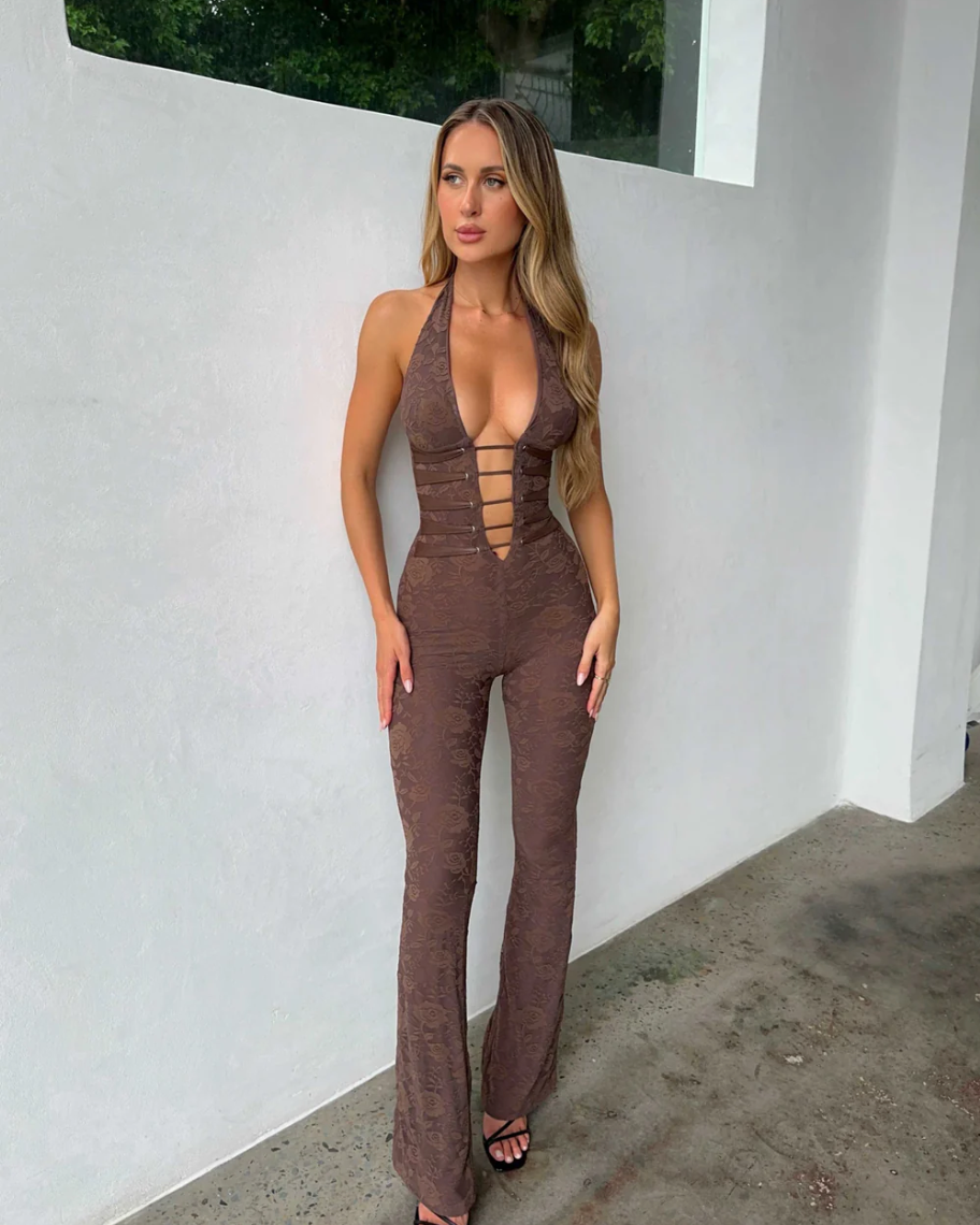 Chloé™ | Luxe Lace Jumpsuit
