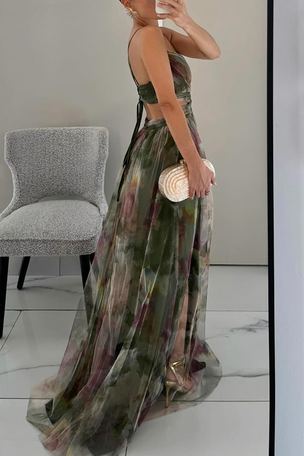 Elodie™ | Betoverende Maxi-jurk met Bloemenprint