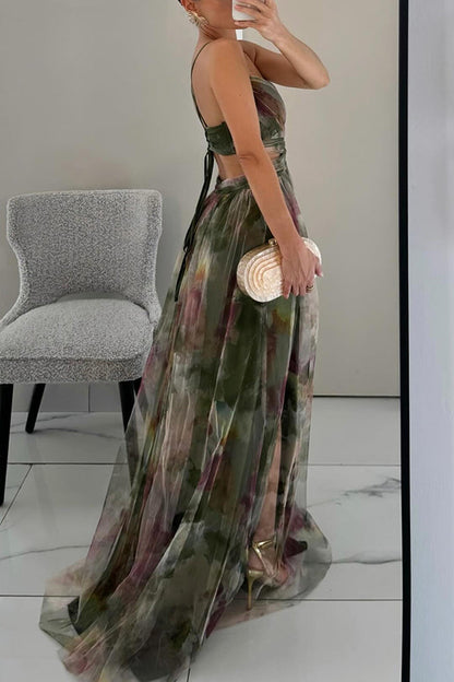 Elodie™ | Betoverende Maxi-jurk met Bloemenprint