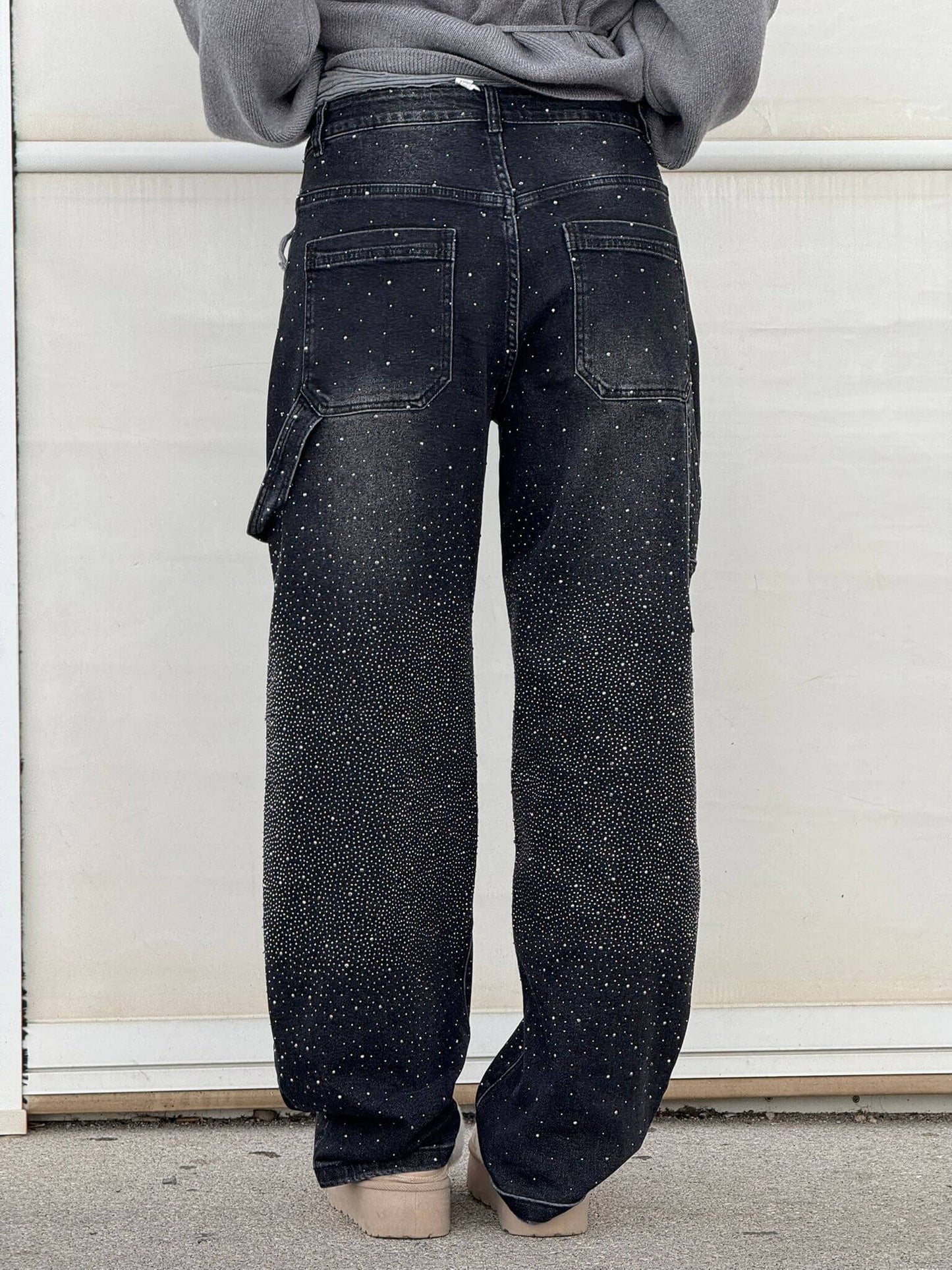 Jassy™ | Glanzende Denim Jeans