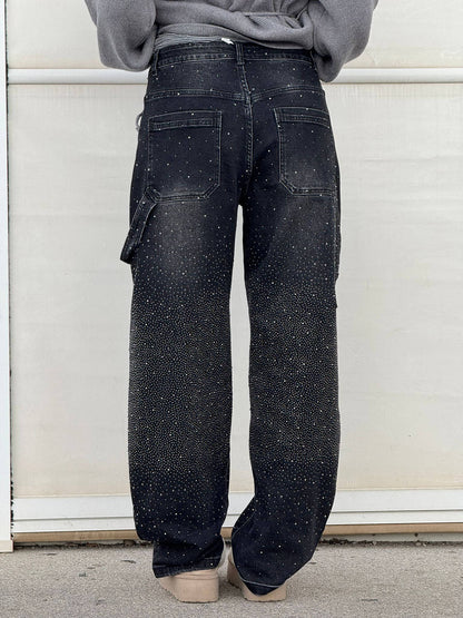 Jassy™ | Glanzende Denim Jeans