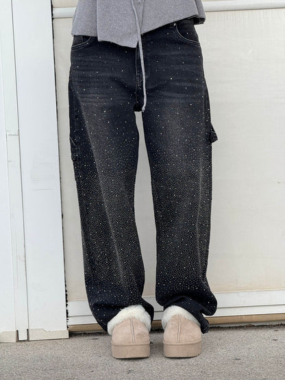 Jassy™ | Glanzende Denim Jeans