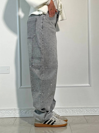 Jassy™ | Glanzende Denim Jeans