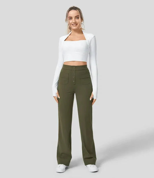 Emma™ | Elastische broek hoge Taille